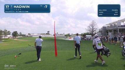 Adam Hadwin | Round 3 | 17th hole | Shot 1 | 2025 Houston Open