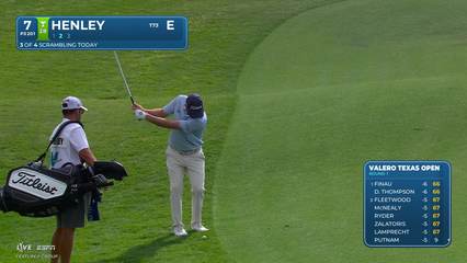 Russell Henley | Round 1 | 7th hole | Shot 2 | 2026 Valero