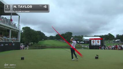 Nick Taylor | Round 3 | 1st hole | Shot 1 | 2025 TOUR Championship