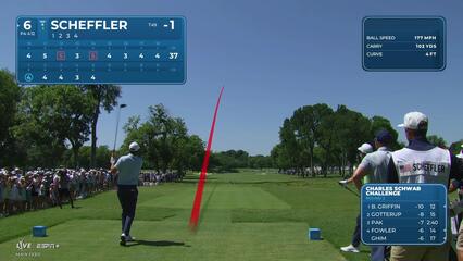 Scottie Scheffler | Round 2 | 6th hole | Shot 1 | 2025 Charles Schwab