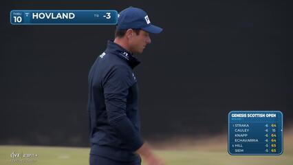 Viktor Hovland | Round 1 | 10th hole | Shot 4 | 2025 Genesis Scottish Open