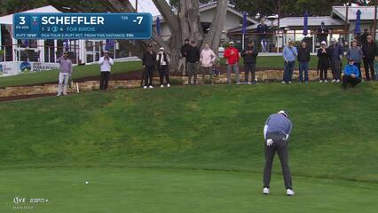 Scottie Scheffler | Round 3 | 3rd hole | Shot 3 | 2025 AT&T Pebble Beach