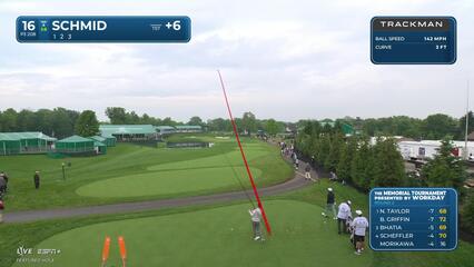 Matti Schmid | Round 2 | 16th hole | Shot 1 | 2025 the Memorial