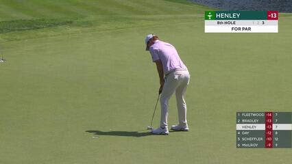 Russell Henley | Round 4 | 8th hole | Shot 4 | 2025 Travelers