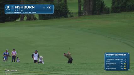 Patrick Fishburn | Round 2 | 9th hole | Shot 2 | 2025 Wyndham