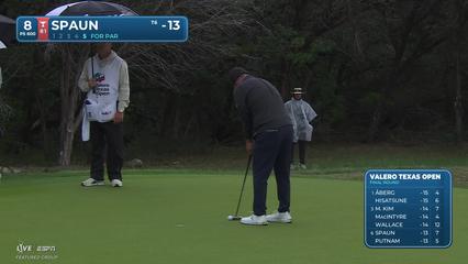 J.J. Spaun | Round 4 | 8th hole | Shot 5 | 2026 Valero