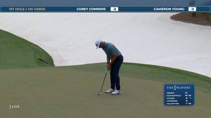 Corey Conners | Round 3 | 1st hole | Shot 4 | 2026 THE PLAYERS