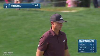 Ludvig Åberg | Round 3 | 13th hole | Shot 4 | 2025 Arnold Palmer Invitational