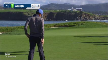 Ludvig Åberg | 2024 AT&T Pebble Beach | Round 2 | 17th hole | Shot 3