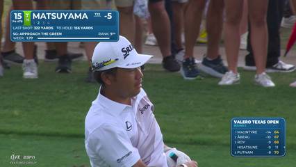 Hideki Matsuyama | Round 2 | 15th hole | Shot 2 | 2026 Valero