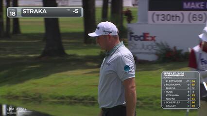 Sepp Straka | Round 2 | 18th hole | Shot 3 | 2025 FedEx St. Jude
