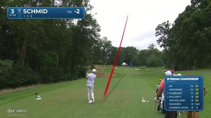 Matti Schmid | Round 2 | 3rd hole | Shot 1 | 2025 Wyndham