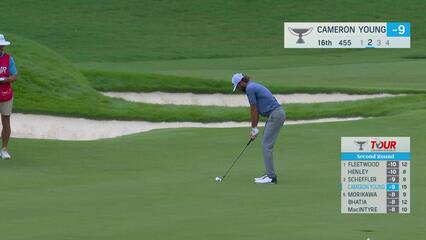 Cameron Young | Round 2 | 16th hole | Shot 2 | 2025 TOUR Championship