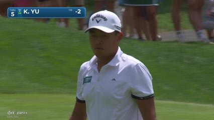 Kevin Yu | Round 3 | 5th hole | Shot 2 | 2025 Travelers
