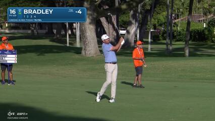 Keegan Bradley | Round 2 | 16th hole | Shot 2 | 2025 Sony Open
