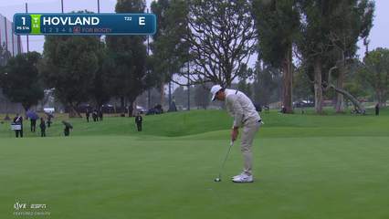 Viktor Hovland | Round 1 | 1st hole | Shot 6 | 2026 The Genesis