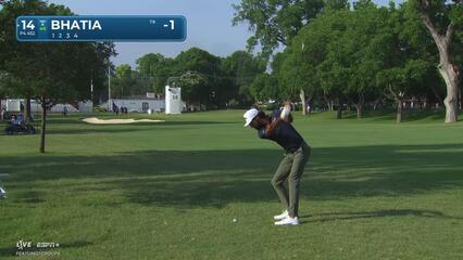 Akshay Bhatia | Round 1 | 14th hole | Shot 2 | 2025 Charles Schwab