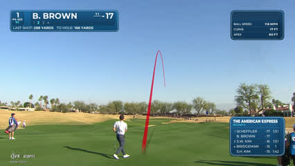 Blades Brown | Round 3 | 1st hole | Shot 2 | 2026 The American Express