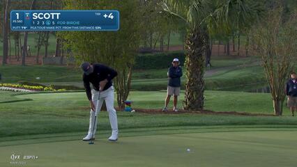 Adam Scott | Round 4 | 1st hole | Shot 4 | 2025 Valspar