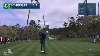 Scottie Scheffler | Round 2 | 15th hole | Shot 1 | 2026 AT&T Pebble Beach