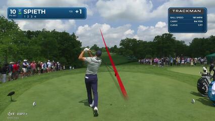 Jordan Spieth | Round 1 | 10th hole | Shot 1 | 2025 the Memorial