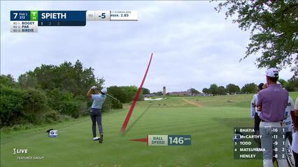 Jordan Spieth | 2024 Valero | Round 4 | 7th hole | Shot 1