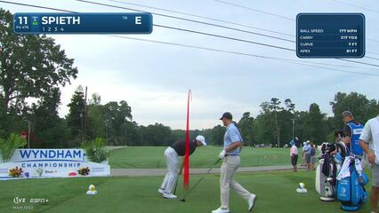 Jordan Spieth | Round 1 | 11th hole | Shot 1 | 2025 Wyndham