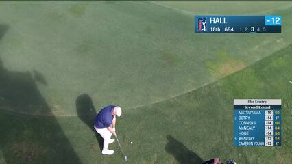 Harry Hall | Round 2 | 18th hole | Shot 3 | 2025 The Sentry