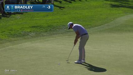 Keegan Bradley | Round 2 | 8th hole | Shot 4 | 2025 Farmers