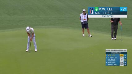 Min Woo Lee | Round 4 | 14th hole | Shot 4 | 2025 Houston Open