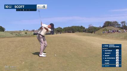 Adam Scott | Round 4 | 10th hole | Shot 3 | 2025 Genesis Scottish Open