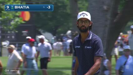 Akshay Bhatia | Round 1 | 9th hole | Shot 4 | 2025 Charles Schwab
