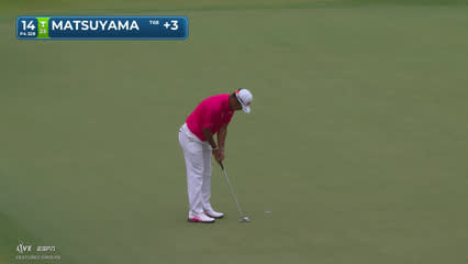Hideki Matsuyama | Round 3 | 14th hole | Shot 5 | 2026 Truist Championship