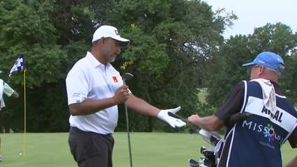 Arjun Atwal | Round 1 | 9th hole | Shot 3 | 2025 Stifel