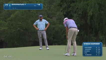 Keegan Bradley | Round 2 | 14th hole | Shot 5 | 2025 Wyndham