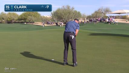 Wyndham Clark | Round 2 | 15th hole | Shot 5 | 2025 WM Phoenix Open
