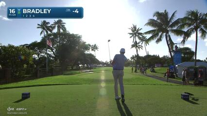 Keegan Bradley | Round 2 | 16th hole | Shot 1 | 2025 Sony Open