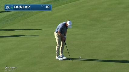 Nick Dunlap | Round 3 | 16th hole | Shot 6 | 2025 The American Express