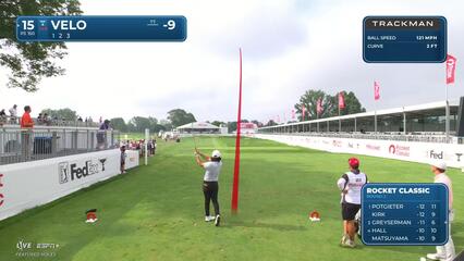 Kevin Velo | Round 2 | 15th hole | Shot 1 | 2025 Rocket Classic