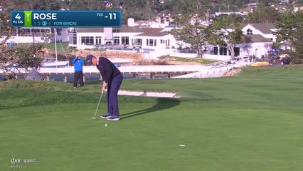 Justin Rose | Round 4 | 4th hole | Shot 4 | 2026 AT&T Pebble Beach