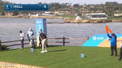 Harry Hall | Round 4 | 7th hole | Shot 1 | 2025 AT&T Pebble Beach