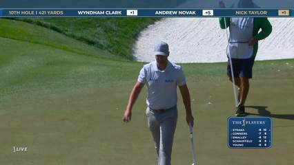 Wyndham Clark | Round 2 | 10th hole | Shot 4 | 2026 THE PLAYERS