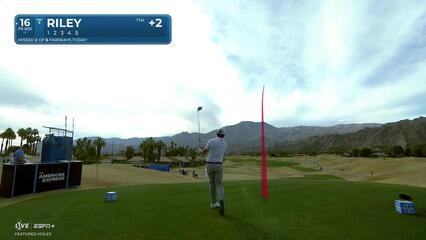 Davis Riley | Round 1 | 16th hole | Shot 1 | 2025 The American Express