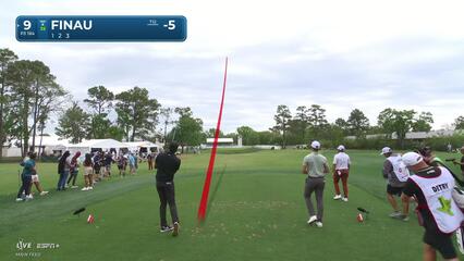 Tony Finau | Round 2 | 9th hole | Shot 1 | 2025 Houston Open