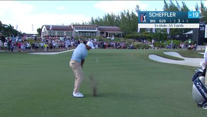 Scottie Scheffler | Round 4 | 9th hole | Shot 3 | 2024 Hero World Challenge