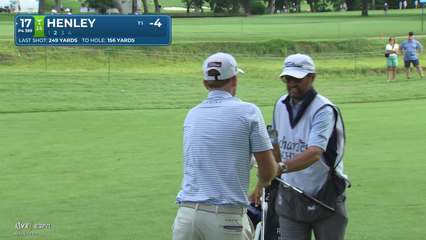 Russell Henley | Round 1 | 17th hole | Shot 2 | 2026 Charles Schwab
