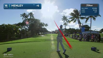 Russell Henley | Round 1 | 16th hole | Shot 1 | 2025 Sony Open