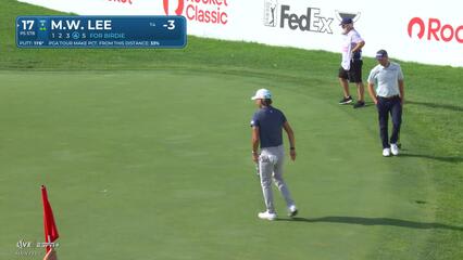 Min Woo Lee | Round 1 | 17th hole | Shot 4 | 2025 Rocket Classic