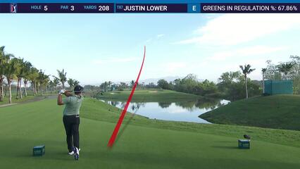 Justin Lower | Round 2 | 5th hole | Shot 1 | 2025 Mexico Open