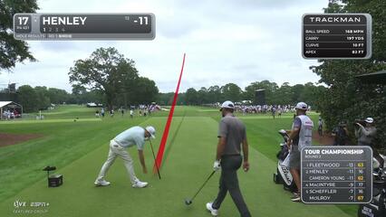 Russell Henley | Round 2 | 17th hole | Shot 1 | 2025 TOUR Championship